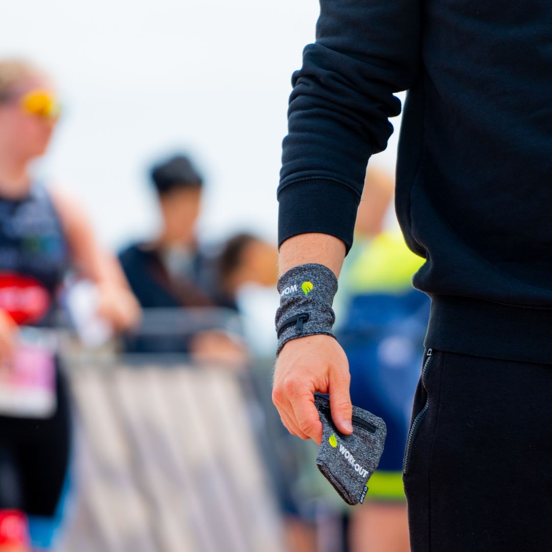 Zweetband voor tijdens het sporten voor sleutels, bankkaart etc